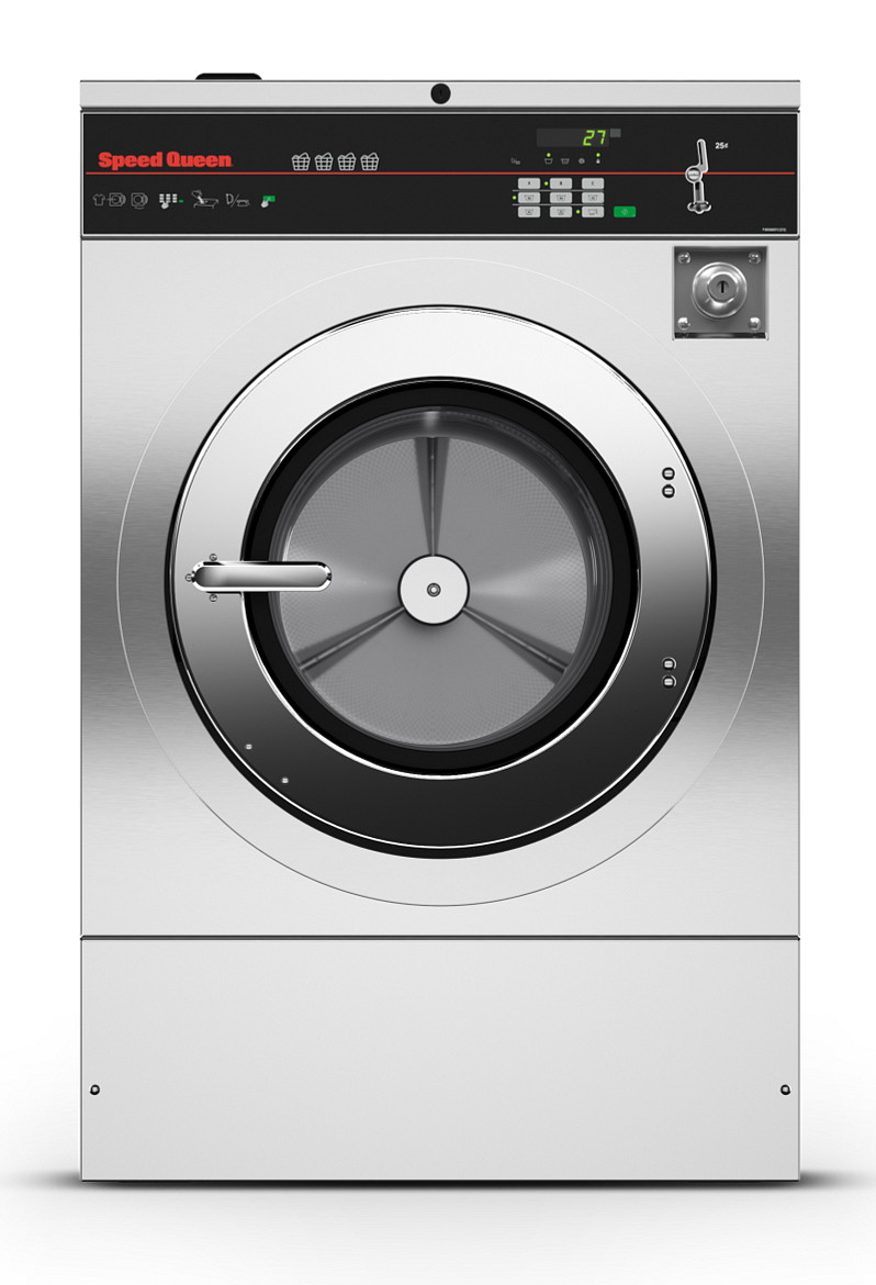 Speed Queen Quantum Gold SC40 polished stainless hard mount washer