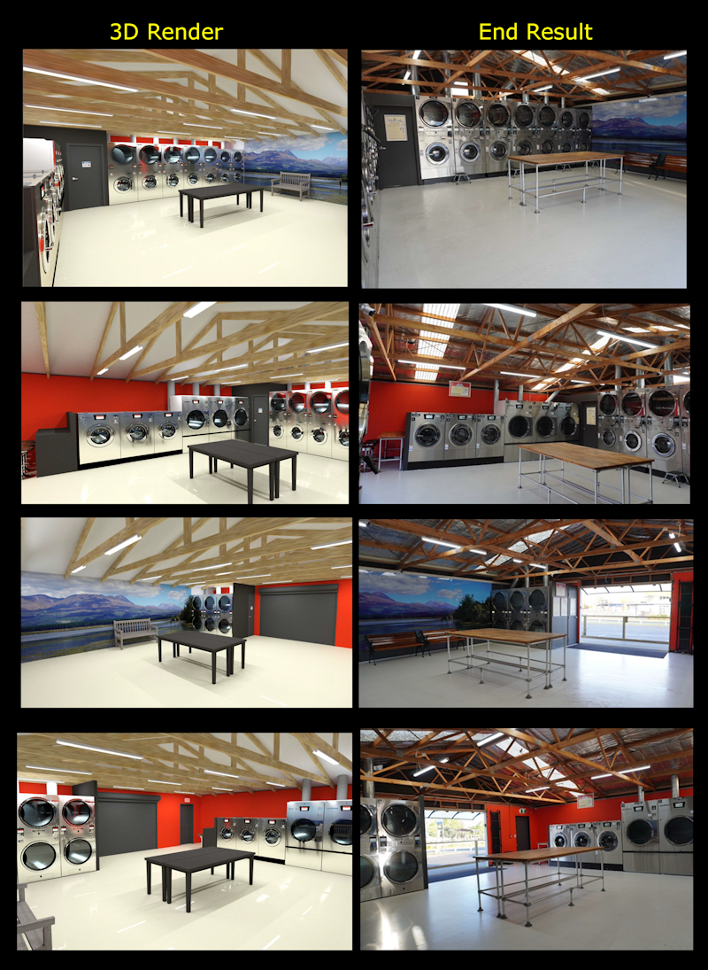 Before and After Wishy Washy Before and after photos of the Wishy Washy laundromat refit in Turangi